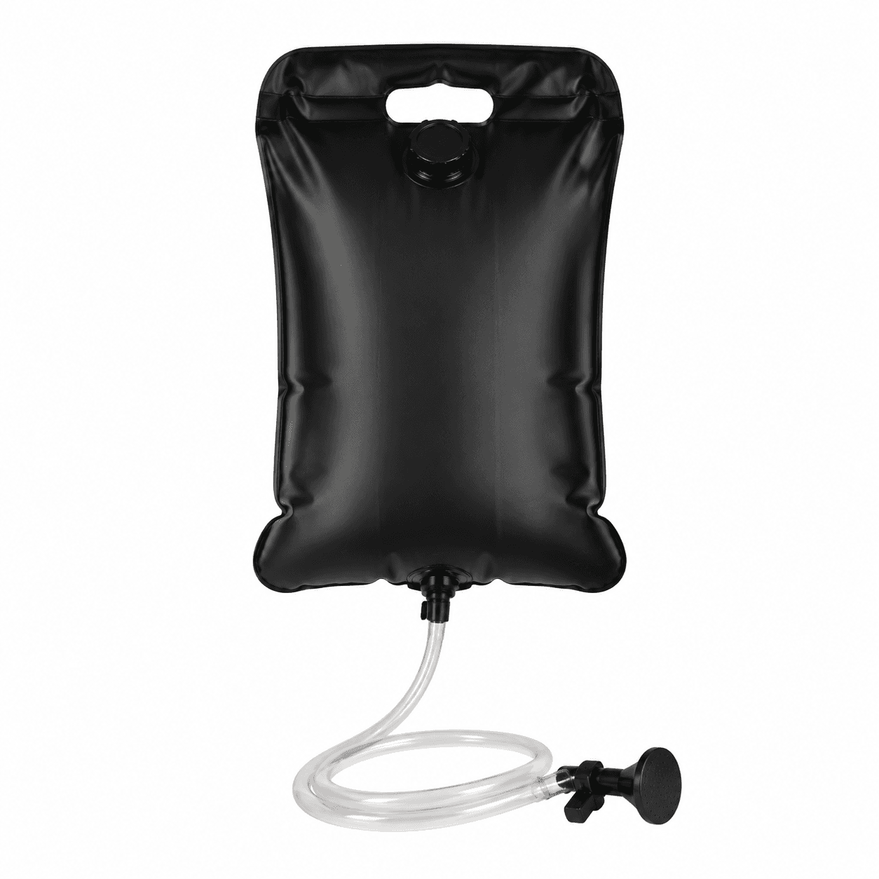 Solar gravity shower bag on a white background